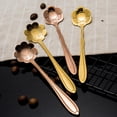 thumbnail image 5 of Stainless Steel Coffee Spoon Solid Color Blossom Spoon Flower Stirring Spoon, 5 of 7