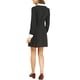 thumbnail image 3 of INSPIRE CHIC Women's Polka Dots Ruffled Puff Sleeve Notched Collar Shirt Dress Black M, 3 of 8