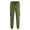 Olive Green, variant on WREESH Men's Cargo Sweatpants Fashion Casual Pure Color Outdoors Zipper Pocket Casual Pants Sweatpants Olive Green