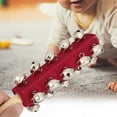thumbnail image 1 of Stick Wooden Handheld 21 Jingle Bells Bar Sleigh Stick Kids Toy Instrument Red, 1 of 7