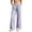 Purple, variant on Women's Gingham Pants 2026 Casual Wide Leg Elastic Waist Pants Cute Comfy Bottoms with Pockets Plaid Outfits, Trousers Pants for Women High Waisted