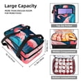 thumbnail image 3 of Flamingo Double Layered Insulated Refrigerated Lunch Bag with Large Capacity - 7.1x11.4x16.1 Inches - Hand-Carried Lunch Bags, 3 of 6