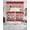 Red Brown, variant on Christmas Santa Swag Curtains for Living Room/Bedroom Windows, Xmas Tree Gnomes Snowflake Red Plaid Wood Kitchen Curtains and Valances Set 36 Inch Length, Light Filtering Swags Valance Curtain Panels