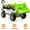 White and Green, variant on Acekid Ride Ons,12V Ride on Dump Truck,Ride on Car with Electric Dump Bed,Remote Control and Extra Shovel,Construction Vehicle with USB,MP3,Music Player,Battery Indicator,Orange