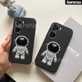thumbnail image 2 of Para ZTE Axon 40 SE Lite Funda De Silicona Suave Brillante + Soporte De Astronauta 40Lite 40SE Cubierta Trasera, 2 of 4
