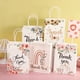 thumbnail image 2 of Zhuge 12 bolsas de regalo de papel kraft con asas, bolsas de flores de agradecimiento con papel de seda, bolsas de regalo de papel kraft (J), 2 of 5