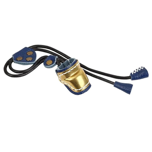 Kuymtek Protector La Del Pulgar para Practicar Tiro Con Anillos Protectores Flecha (azul)