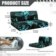 thumbnail image 7 of XYZCANDO Bohemian Turtle RV Dinette Cushion Covers Stylish Camper Decor Universal Cushion Covers for Couches and Sofas Bench Seat Cover Washable Sofa Slip Covers for 2 Seat Cushion Couch Black, 7 of 7