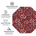thumbnail image 4 of Pofeuu Snake Print Leather Coasters Set of 6, Round Cups Mugs Mat Pad for Home Kitchen Heat Resistant Drink Coasters,Octagon, 4 of 7