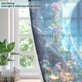 thumbnail image 4 of Yayeee Window Curtains Set of 2 for Living Room Light Filtering 63"x52", Floral Moon, 4 of 7