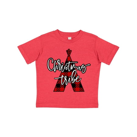 

Inktastic Christmas Tribe Buffalo Plaid Teepee Gift Toddler Boy or Toddler Girl T-Shirt