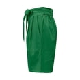 thumbnail image 7 of Iyufng Shorts for Women Plus Size Shorts,Women's Casual Shorts with Elastic Waist Tether Solid Color Straight Leg Short Pants, 7 of 7