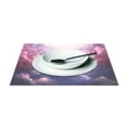 thumbnail image 3 of Purple Starry Sky 12×18 inch Placemats Heat Resistant Washable Foldable Rectangular Placemats Set Decoration Indoor Outdoor for Kitchen Dining Table 1PC, 3 of 8