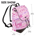 thumbnail image 2 of Defioc Best Mom ever Print PU Leather Backpack,Backpack Purse for Women Fashion Multipurpose Design Handbag Ladies Bags Travel Backpack, 2 of 4