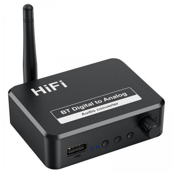 Transmisor Y Receptor De Audio Bluetooth 5.1, 2 Unidades, Fibra óptica Coaxial De 3,5 Mm, Entrada Auxiliar