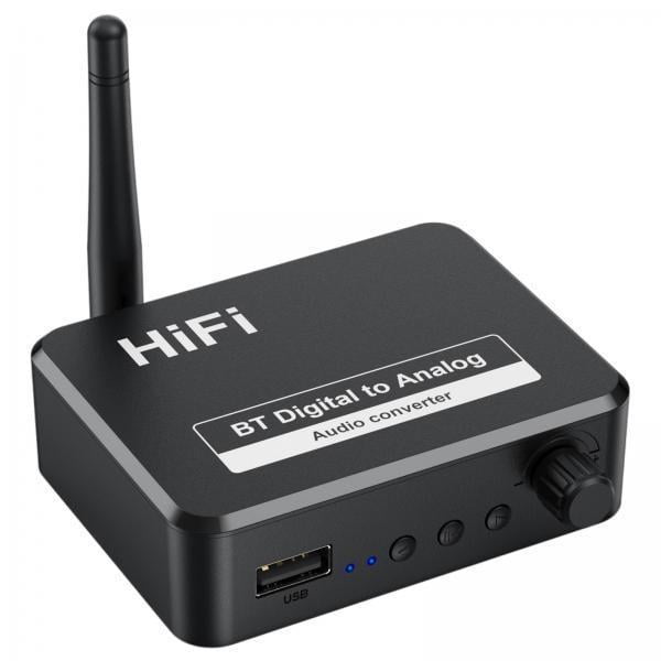 Transmisor Y Receptor De Audio Bluetooth 5.1, 2 Unidades, Fibra óptica Coaxial De 3,5 Mm, Entrada Auxiliar