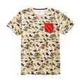 thumbnail image 1 of Camiseta Básica con Bolsillo de Camuflaje para Hombre Univibe Color Beige Pequeña, 1 of 2