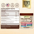 thumbnail image 2 of Parrox Colostrum Powder with 40% IgG, Collagen, Probiotics, Burdock Root,  L-Glutamine, Elderberry, Vitamin C, Vitamin E, Vitamin D3, Inulin, Selenium, Dandelion Root, Zinc, 60 Servings (Chocolate), 2 of 8
