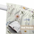 thumbnail image 4 of Spring Floral Swag Curtains for Kitchen/Bedroom/Living Room, Watercolor Summer Elegant Botanical Scalloped Curtains 63 Inch Long, Rod Pocket Window Swag Topper Curtains Valances 2 Panels Set 36"x63", 4 of 8