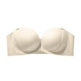 thumbnail image 5 of Vrotazzy Front Closure Push Up Bra Seamless Strapless for Small Bust Smoothing Lift Daily Wear Backless Comfort T-Shirt Bra, 5 of 5