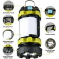 thumbnail image 2 of 1 Pack Camping Lantern, Outdoor LED Camping Light, Rechargeable Flashlights with 1000LM, 6 Modes, IPX5 Waterproof Portable Emergency Camp Light for Hurricane Survival - Green Gree, 2 of 6