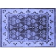thumbnail image 1 of Ahgly Company Machine Washable Indoor Rectangle Oriental Blue Industrial Area Rugs, 3' x 5', 1 of 4