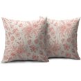 thumbnail image 2 of Sage Green Floral Pillow Covers 18x18 Set of 2 Spring Flower Vintage Chinoiserie Cream Decorative Throw Pillows Outdoor Country Farmhouse Pillowcases Square Cushion Case Decor for Home Sofa Couch Bed, 2 of 6