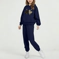 thumbnail image 6 of 2 Pieces Girls Outfits Solid Color Sweatsuits Pant Set Long Sleeve Athletic Sweatshirts and Sweatpants with Pockets 2-14 Years, 6 of 6