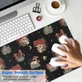 thumbnail image 4 of Long Mouse Pads for Desk,Black Skull Flower Mushroom Pattern Desk Mats on Top Of Desks, Desk Mouse Pad Extra Large with 3mm Non-Slip Base and Stitched Edge for Gaming,Office,Work,Home 31.5"x11.8", 4 of 6