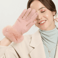 thumbnail image 4 of Winter gloves touch screen for texting warm lined cold weather gloves, 4 of 5