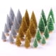 thumbnail image 4 of Decoración de escritorio con forma de pino en miniatura LOYUDEQIU árbol de Navidad 24 unidades plateado dorado verde, 4 of 7