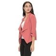 thumbnail image 3 of Women's 3/4 Sleeve Open Front Casual Cardigan Blazer Jacket, 3 of 5