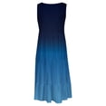 thumbnail image 5 of FAFWYP Women's Summer Casual Sleeveless Tiered Dress Round Neck Mini Sundress Gradient Color Loose Short Flowy Beach Boho Dress, 5 of 5