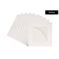 thumbnail image 3 of Pack of 25 12x12 Square White Picture Mats with White Core Bevel Cut for 8x8 Pictures, 3 of 4