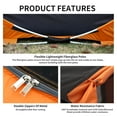 thumbnail image 5 of EchoSmile 2-Person Black and Orange Pop Up Camping Tent, 5 of 7