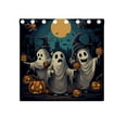 thumbnail image 5 of Bats Halloween Ghosts Pumpkins Black Out Curtains Aesthetic for Bedroom Living Room Sliding Glass Doors Kitchen Windows 2 panels set, 5 of 5