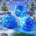 thumbnail image 3 of Bolas inflables Vertintong con anillos azules y dorados de 30 cm, paquete de 18, 3 of 8