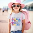 thumbnail image 3 of MEZZALL Print Shirt Kindergarten Shirts For Girls Kids Back To School T-Shirt Tshirts Children School Tee Breathable Toddler Dailywear, White, 3-4 Years, 3 of 5