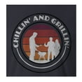 thumbnail image 2 of 9 Crowns Tees Men's Grill Sergeant Funny BBQ T-Shirt (Chillin/Navy, Small), 2 of 4