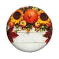 thumbnail image 2 of Balery Thanksgiving With Autumntire Cover Waterproof Dust-Proof, Universal Spare Wheel Tire Cover For Trailer, Rv, Suv Truck And Vehicle Camper Accessories-14 Inch, 2 of 9
