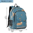 thumbnail image 2 of FORMRS Unisex School Backpack 17" Student Travel Bag with Laptop Compartment, Capybaras Swimming, 2 of 7