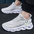 thumbnail image 4 of PPCHVOMEY Comfort Men&Women Shoes Fashion Sneakers for Women Men Breathable Lightweight Tennis Sneakers Running Walking Sneakers with Blade Non Slip Sole, 4 of 6