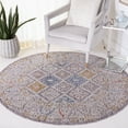 thumbnail image 2 of SAFAVIEH Sierra Jonette Geometric Area Rug, Ivory/Grey, 6' x 6' Round, 2 of 8
