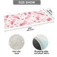 thumbnail image 3 of Haosy Pink Bird and Heart Bathroom Rugs Non Slip Absorbent Soft Plush Quick Dry Bath Mat, 39"x20", 3 of 8