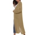 thumbnail image 2 of SWEETLIFE Women's Casual Knitted Long Sleeve Open Long Cardigan Sweaters, 2 of 3