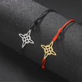 thumbnail image 2 of Pulsera de cuerda de cera con nudo de bruja LIKGREAT, colgante de nudo de brujería de acero inoxidable en la mano, amuleto Wicca, joyería, regalos de Navidad, 2 of 5
