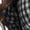 Black, variant on Women Retro Plaid Print Midi Dress Button Up V Neck Short Sleeve Ruffle Casual Dresses Yellow M