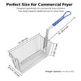thumbnail image 5 of WeChef 2Pcs Deep Fryer Baskets with Non-slip Handle 13" x 6 5/16" x 5 7/8" Nickel Plating Heavy Duty Construction Deep Fryer Basket for Commercial Restaurant Kitchen Blue, 5 of 10