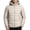 Khaki, variant on Men Hooded Quilted Puffer Jacket Full Zip Winter Outerwear Adjustable Drawstring Hood Zipper Side Pockets Casual Warm Coat for Travel Camping Daily Outdoor Wear Beige 3XL