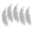 Silver, variant on Riousery 5Pcs Leaves Pattern Rhinestones Adhesive Patches DIY Clothes Phone Decoration Accessories Gold 6.69 inches / 17 cm